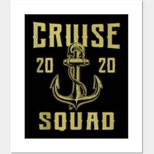 Family Cruise Squad 2020 Matching Summer Vacation Posters and Art